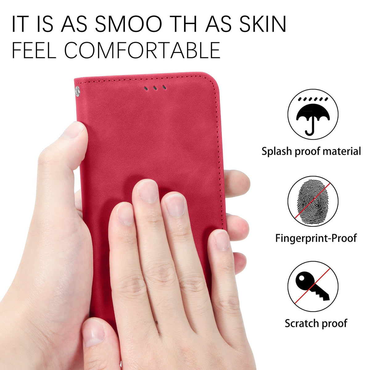 Shockproof magnetic flip case for Samsung S24