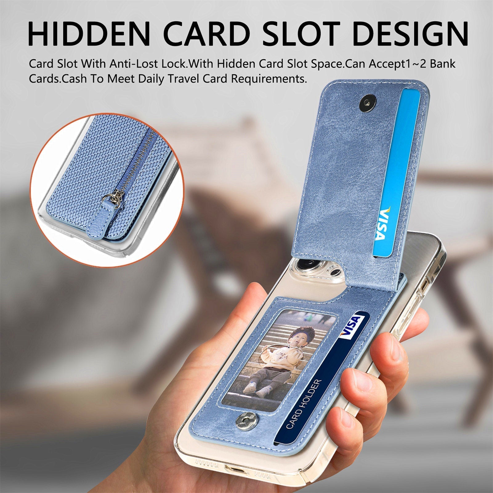Universal Card Holder Phone Pouch - Image 4