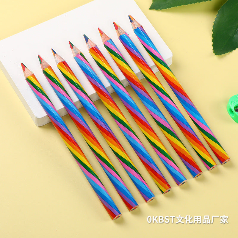 Magical Rainbow Gradient Pencils Set Image 1
