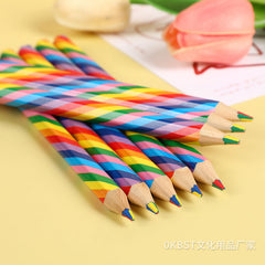 Coloured pencils with sharpener