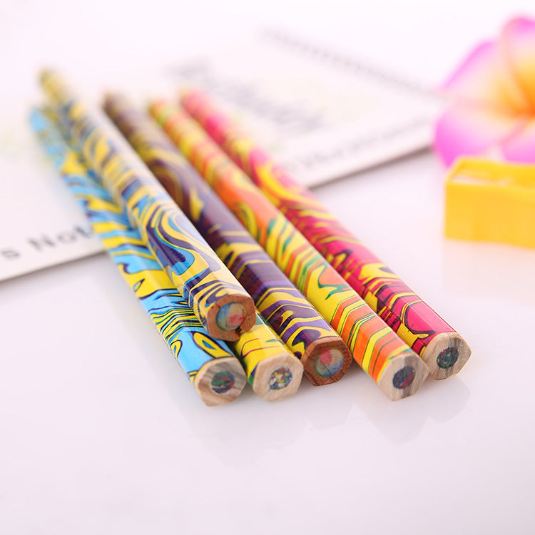 Magical Rainbow Gradient Pencils Set Image 1