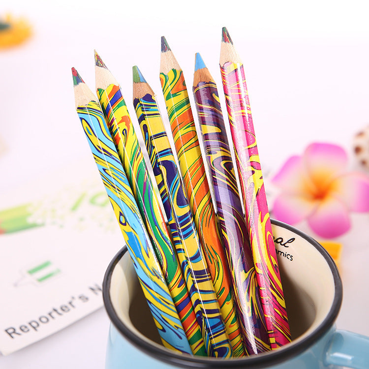 Vibrant coloured pencils view 2
