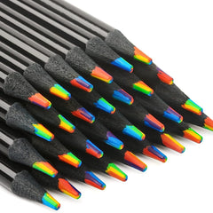 Coloured pencils with sharpener