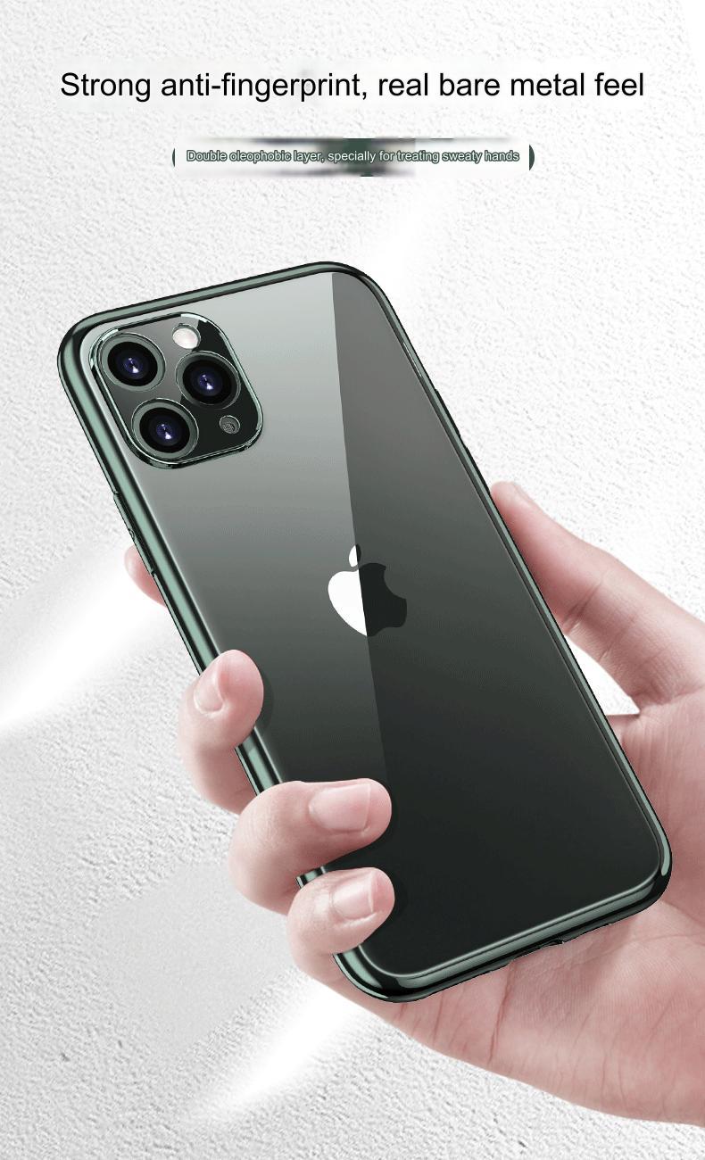 Electroplated edges of iPhone case