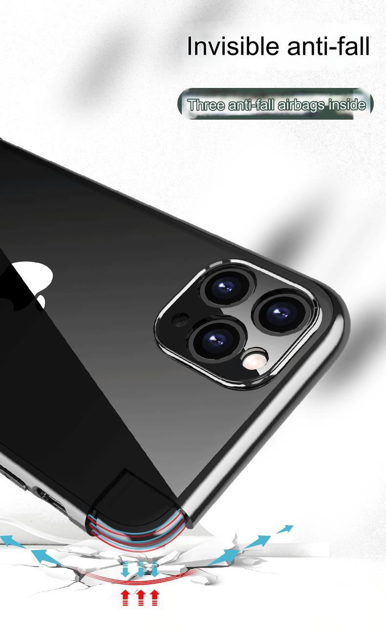 Side view of Ultra Protective Clear TPU Case for iPhone 15 Pro
