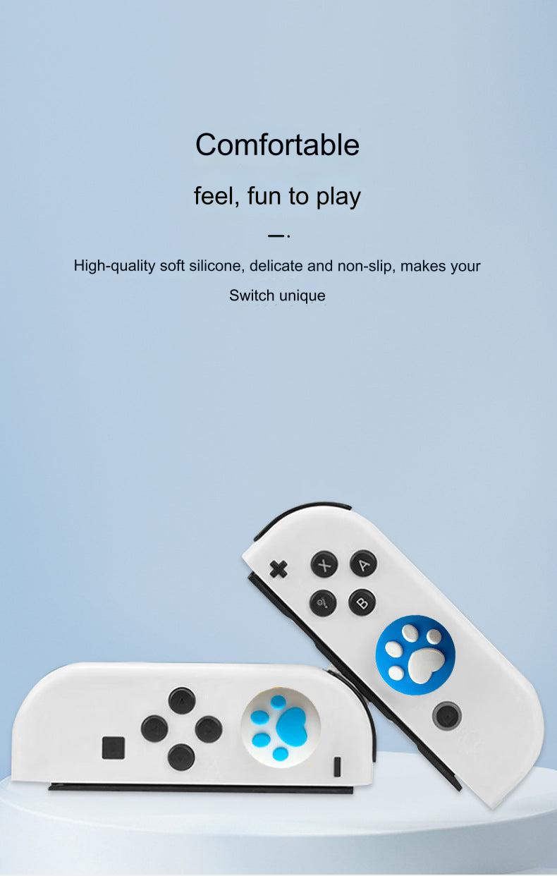 Installed Cat Paw Joystick Caps on Switch Controller