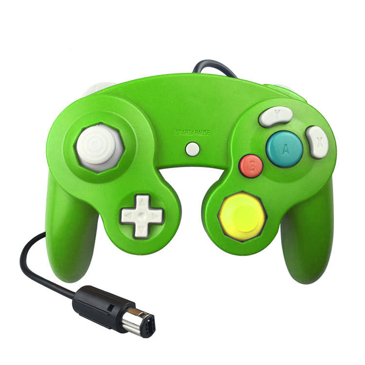 Nintendo GameCube wired controller features highlighted