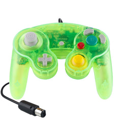 Nintendo GameCube wired controller in hand