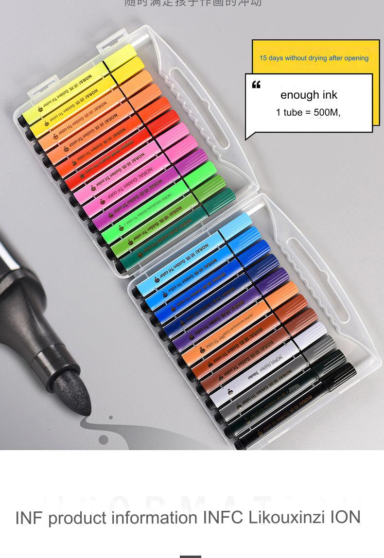 assorted colours of washable markers for kids