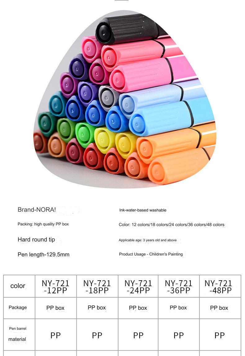 colourful washable watercolor markers set for kids