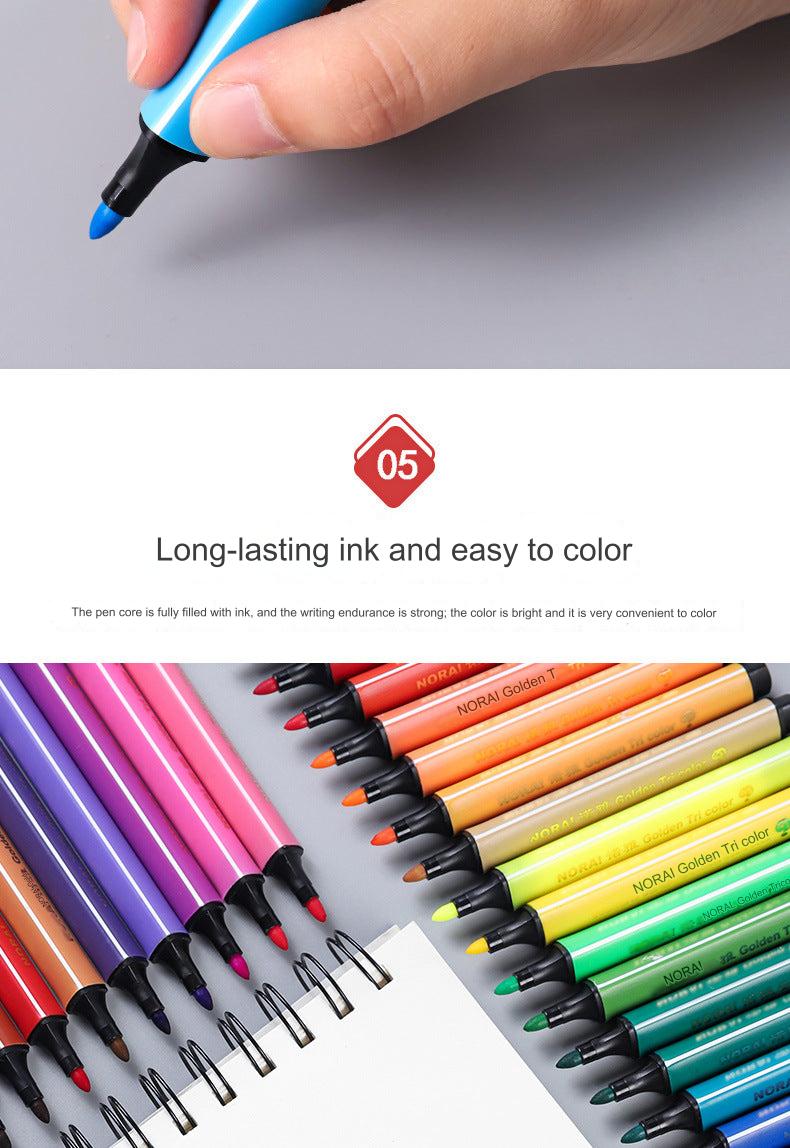 assorted colours of washable markers for kids