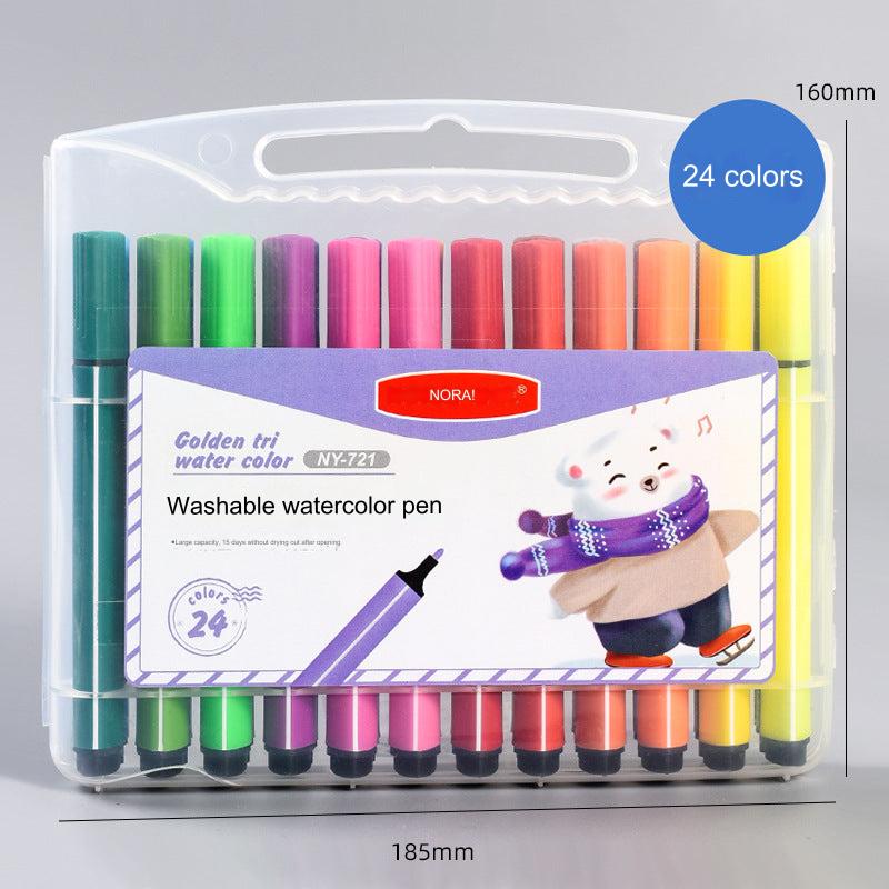 close-up of soft tip markers in vibrant colours