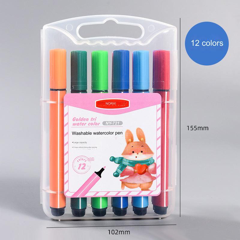 children's art project using watercolour markers