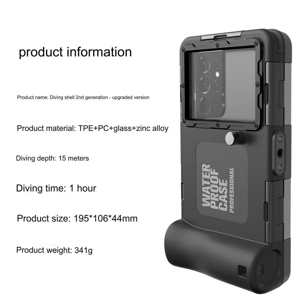 Impact-resistant phone case suitable for underwater use