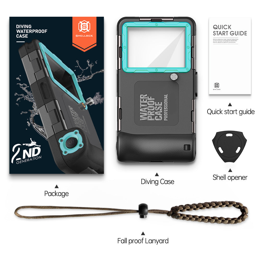 Image of waterproof diving case for iPhone and Samsung