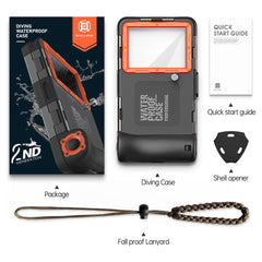 Impact-resistant phone case suitable for underwater use