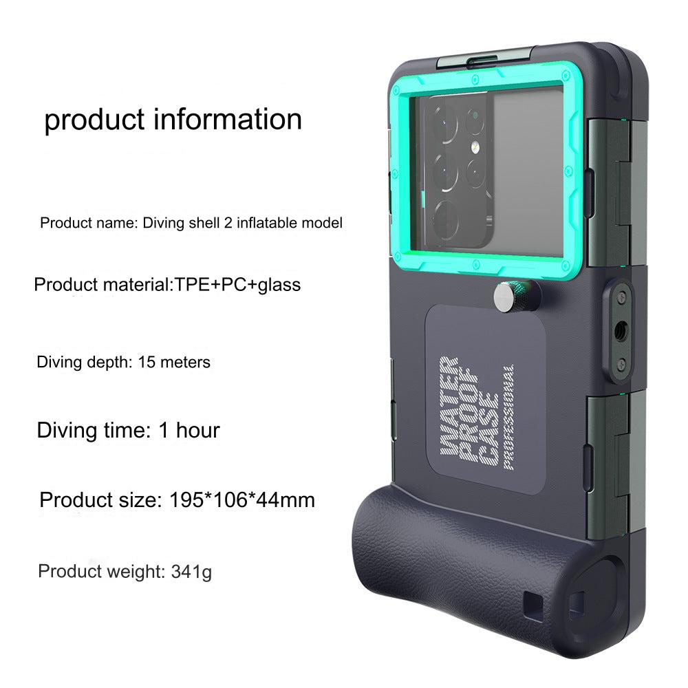 Impact-resistant phone case suitable for underwater use