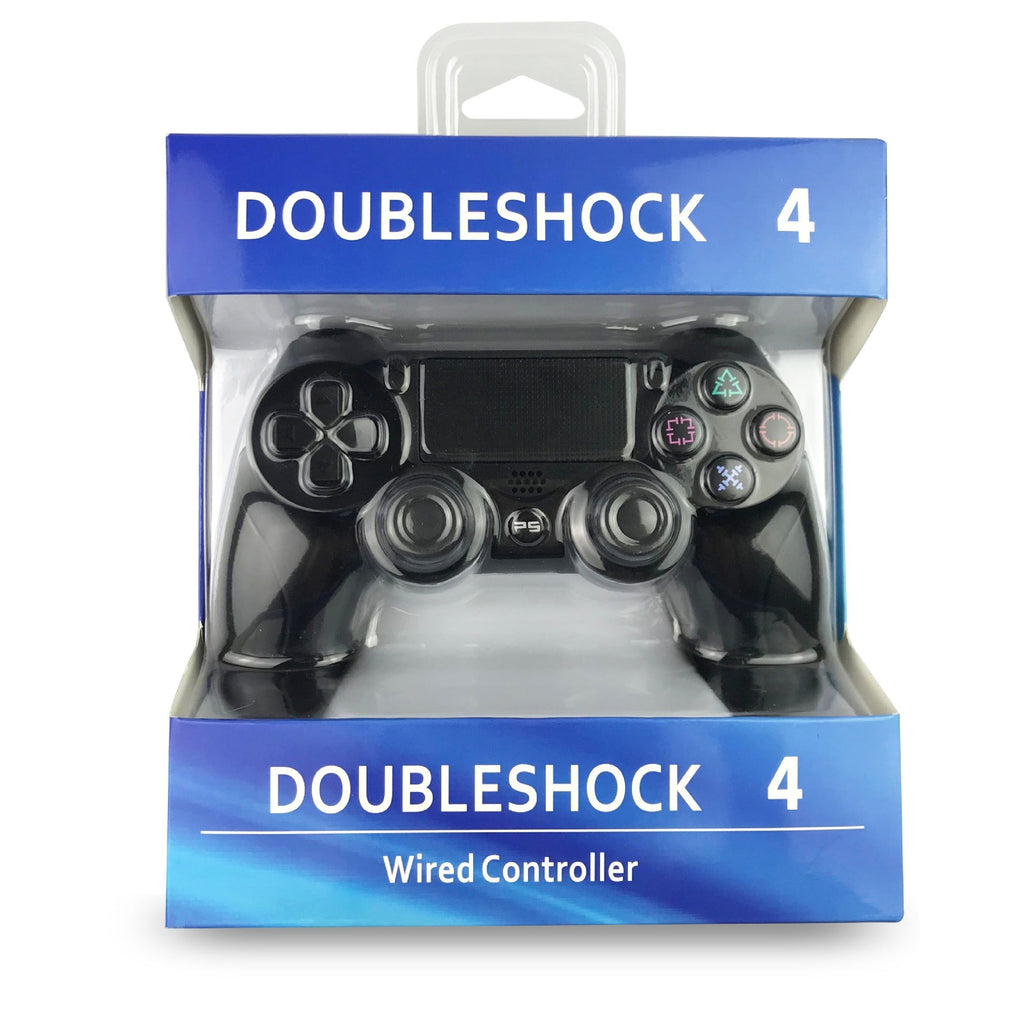 Wired PS4 game controller grip texture
