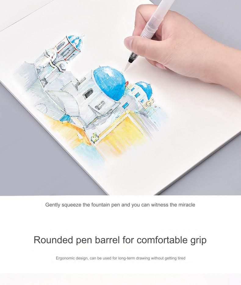 how to use watercolor brush pens demo