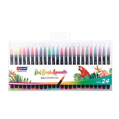 how to use watercolor brush pens demo