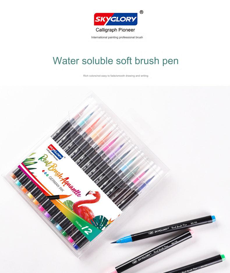 art created with watercolor brush pens