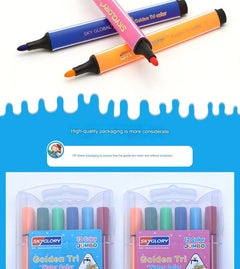 child using watercolor brush set for painting
