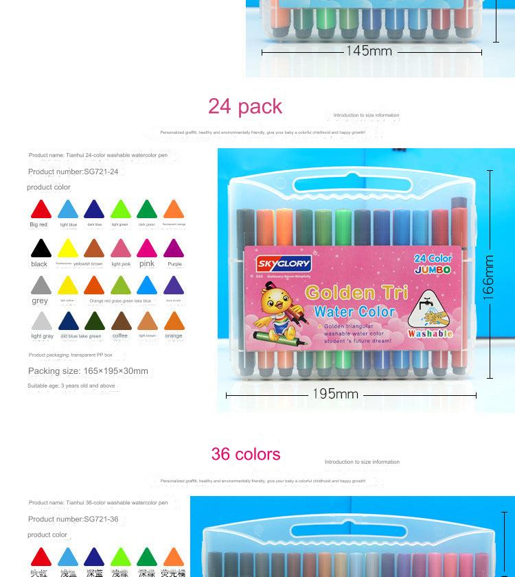 vibrant colours of watercolor brush set