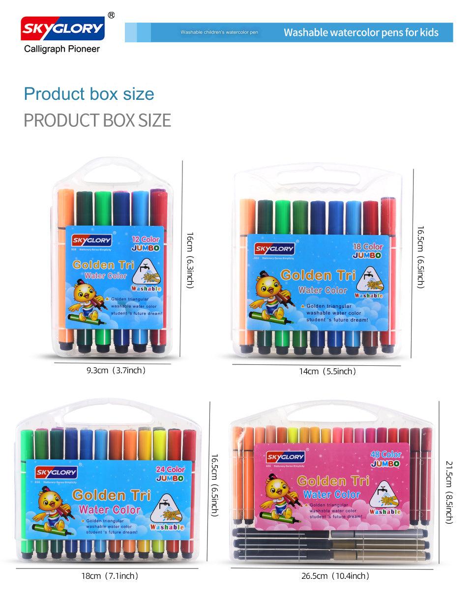 vibrant colours of watercolor brush set