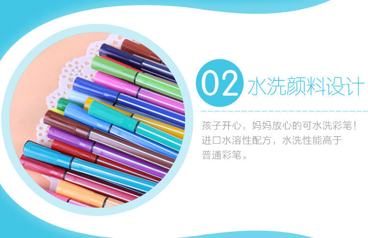 Vibrant Washable Watercolour Markers Set for Kids - Image 9