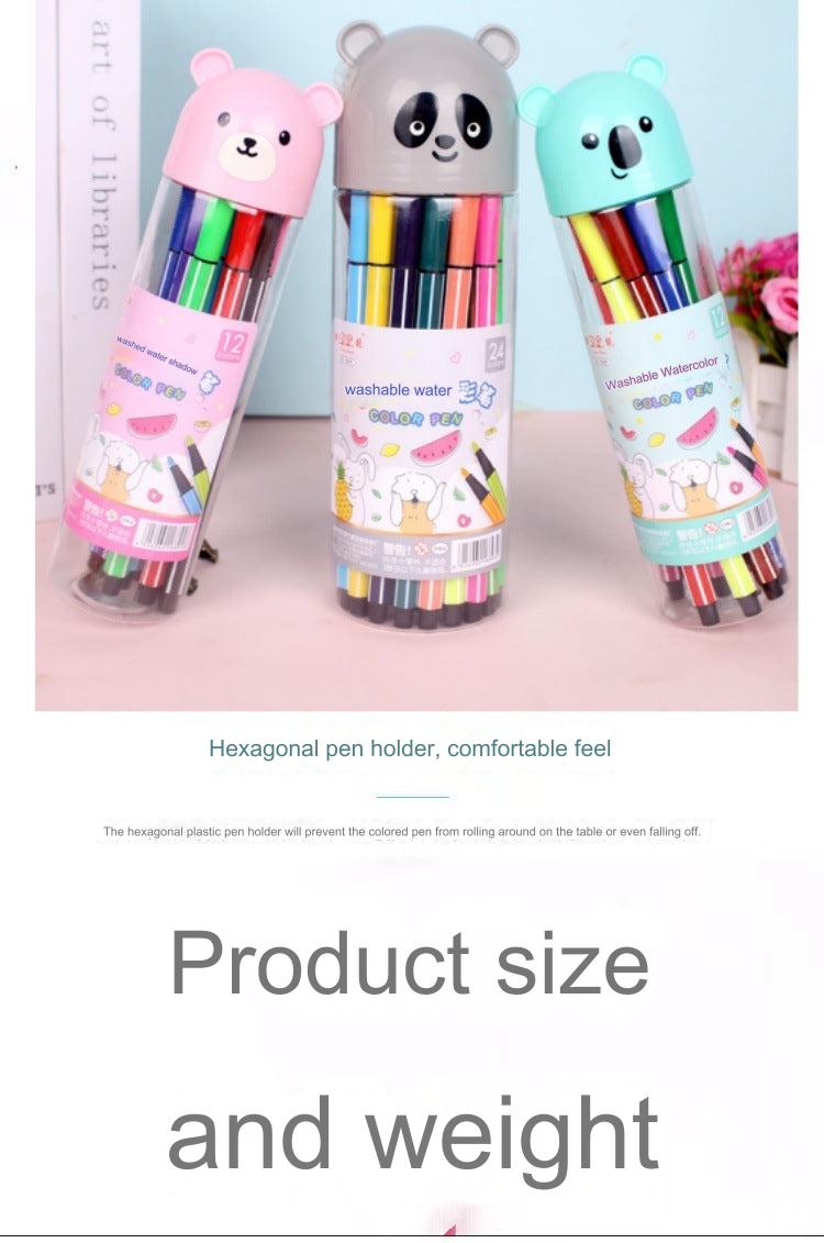 Vibrant Washable Watercolour Markers Set for Kids - Image 4