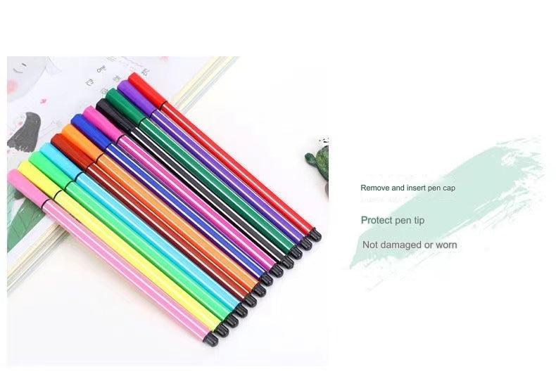 Vibrant Washable Watercolour Markers Set for Kids - Image 7