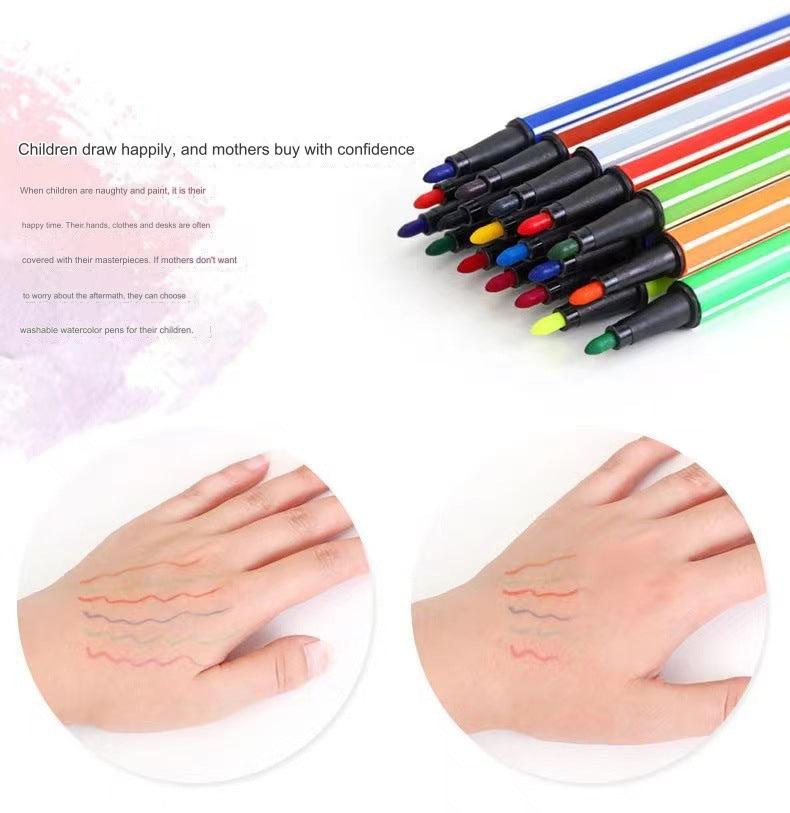 Vibrant Washable Watercolour Markers Set for Kids - Image 8