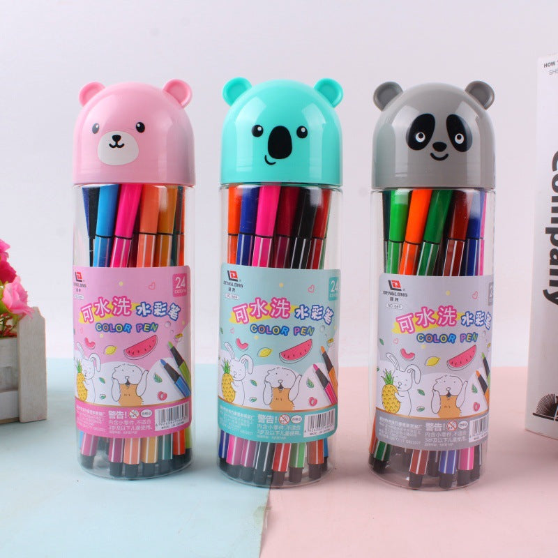 Vibrant Washable Watercolour Markers Set for Kids - Image 3