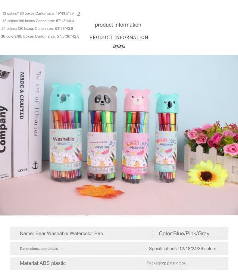 Vibrant Washable Watercolour Markers Set for Kids - Image 7