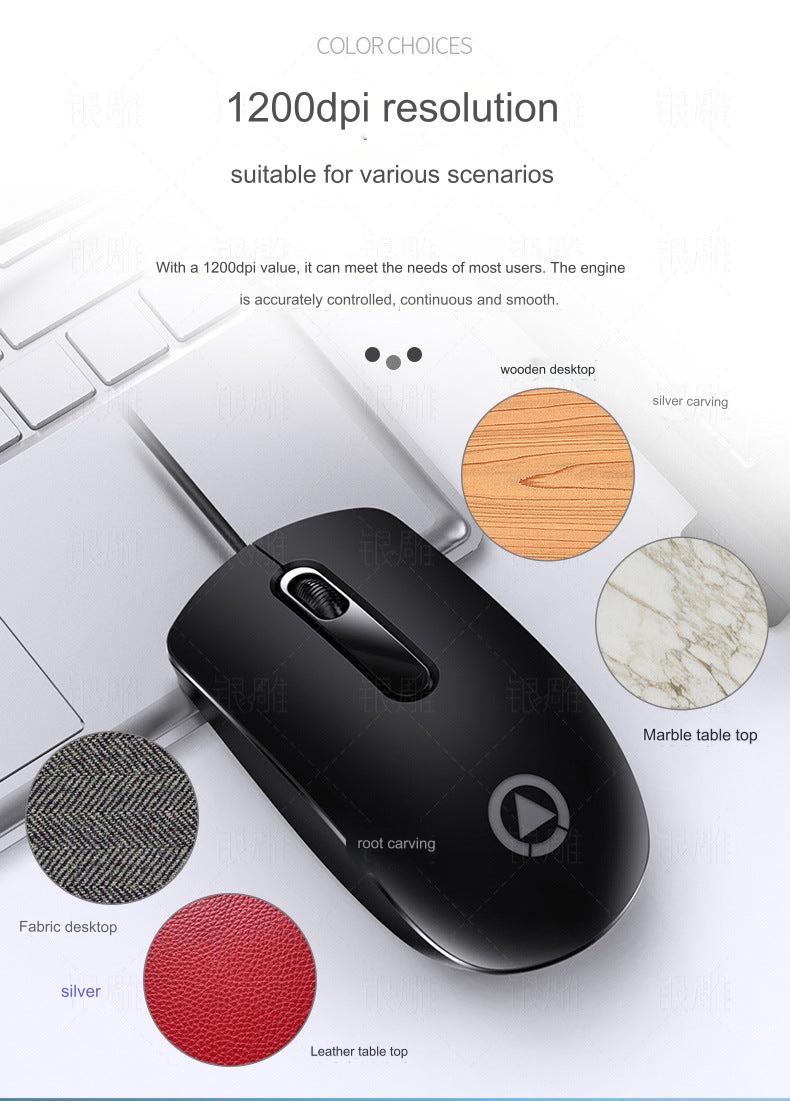 G9 pink wired gaming mouse front view