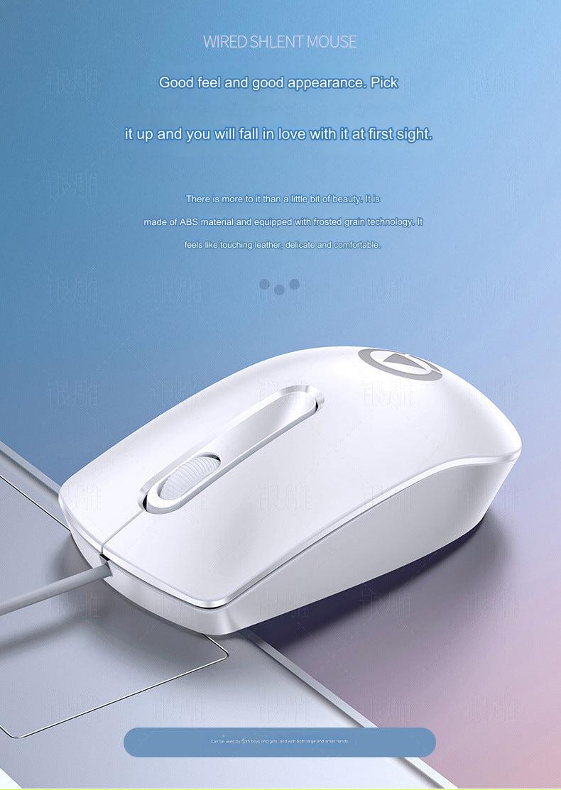G9 pink wired gaming mouse side view