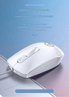 G9 pink wired gaming mouse side view