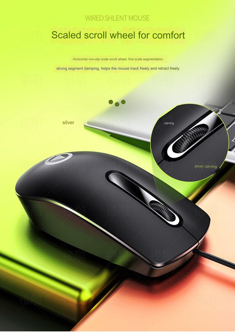 G9 pink wired gaming mouse with cable