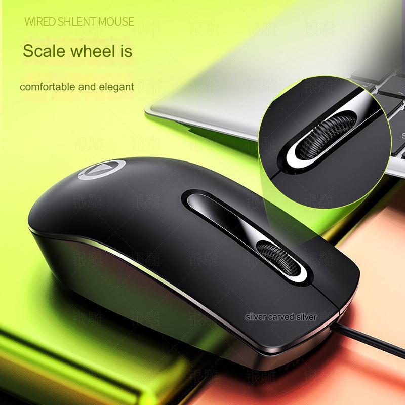 G9 pink wired gaming mouse on desk