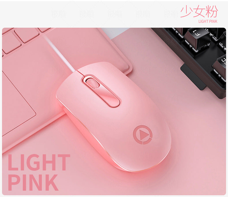 G9 pink wired gaming mouse buttons