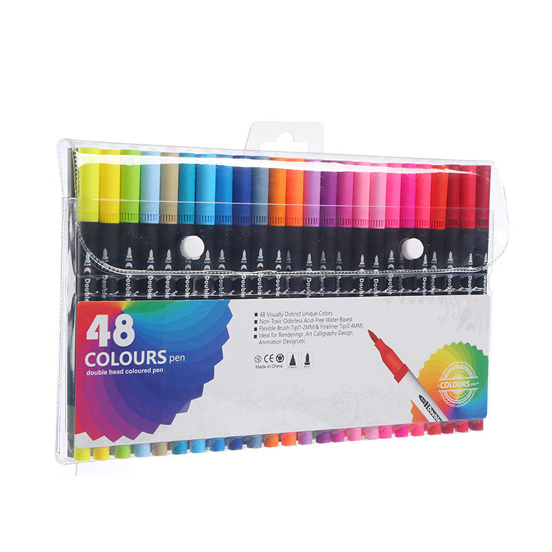 Children using washable watercolor markers in art