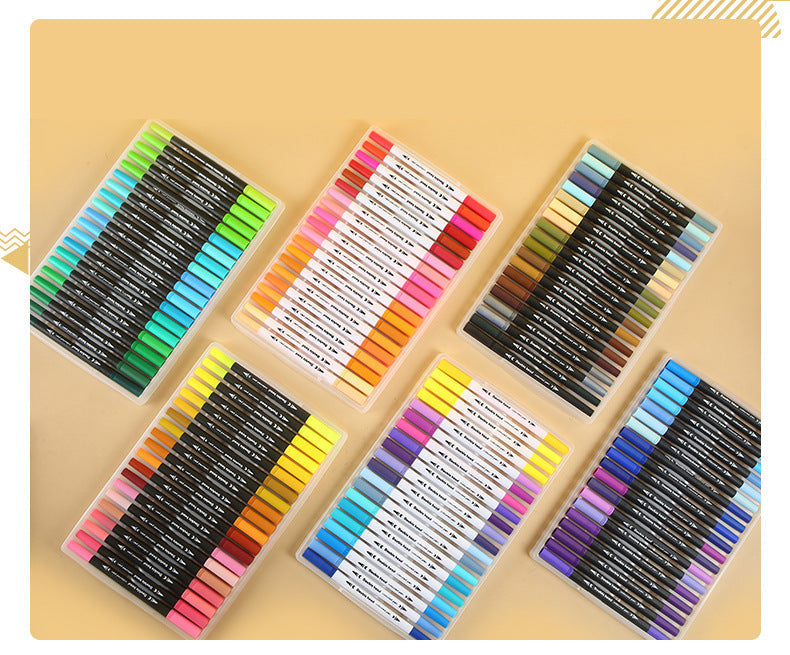 Display of 12 to 120 colors in washable markers
