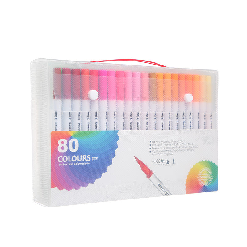 Children using washable watercolor markers in art