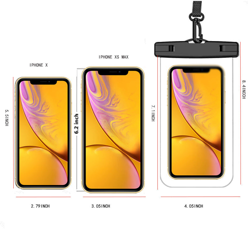 Universal waterproof phone pouch with adjustable strap