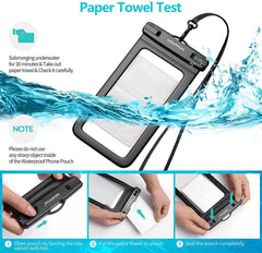 Universal waterproof phone pouch with adjustable strap