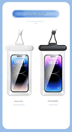 Touch screen compatible phone pouch in use