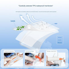 Premium waterproof pouch displayed on a table