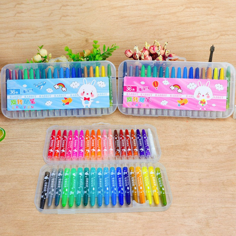 Details of the crayon set packaging