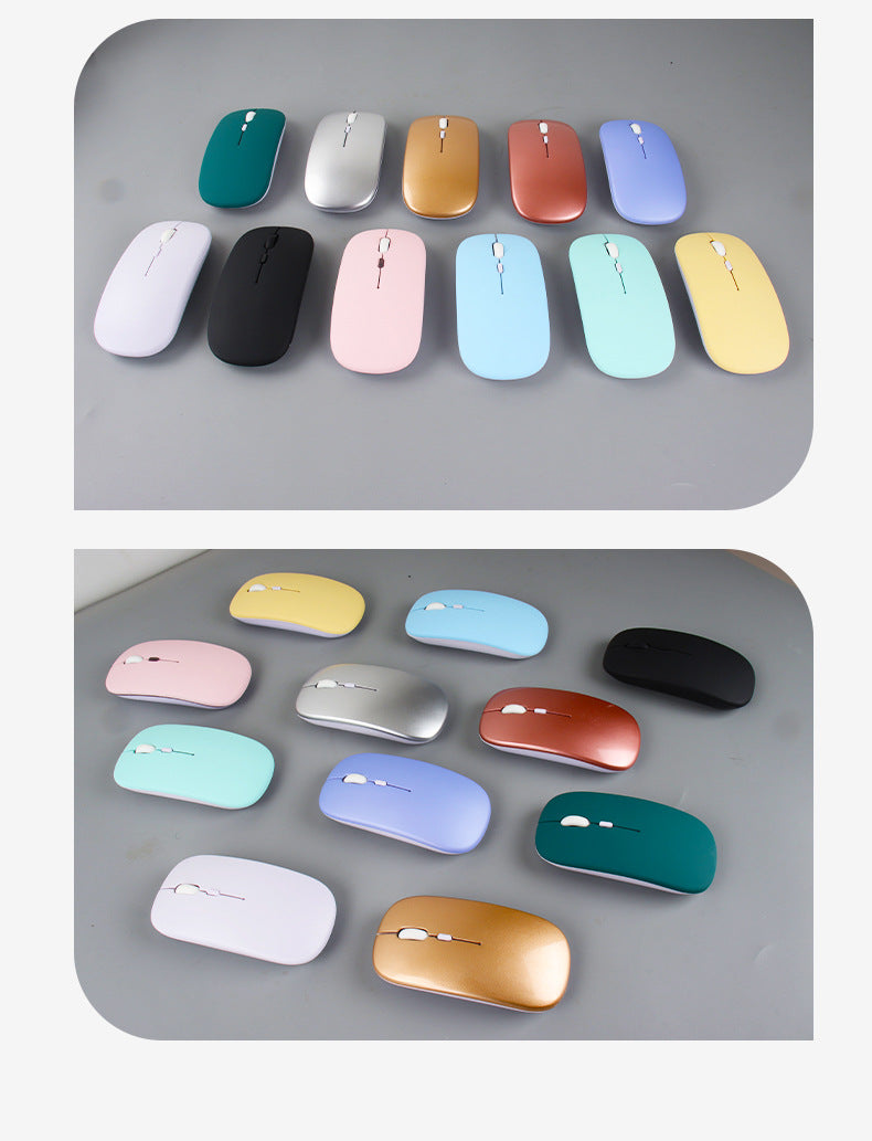 Close-up of the Bluetooth Mouse on a desk