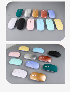 Close-up of the Bluetooth Mouse on a desk